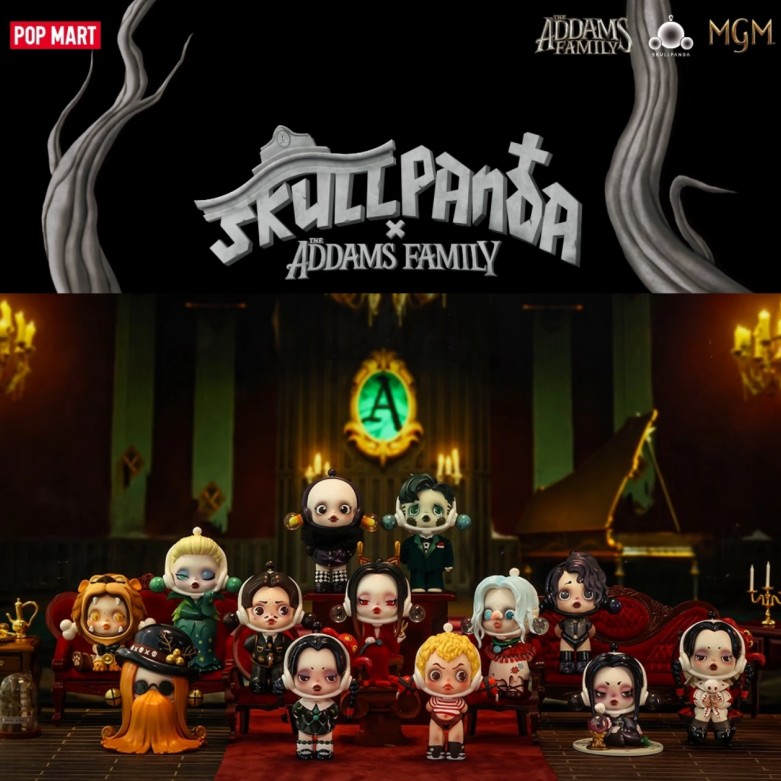 Model Kit Anime Girl - POP MART SKULLPANDA Addams Ailesi Serisi