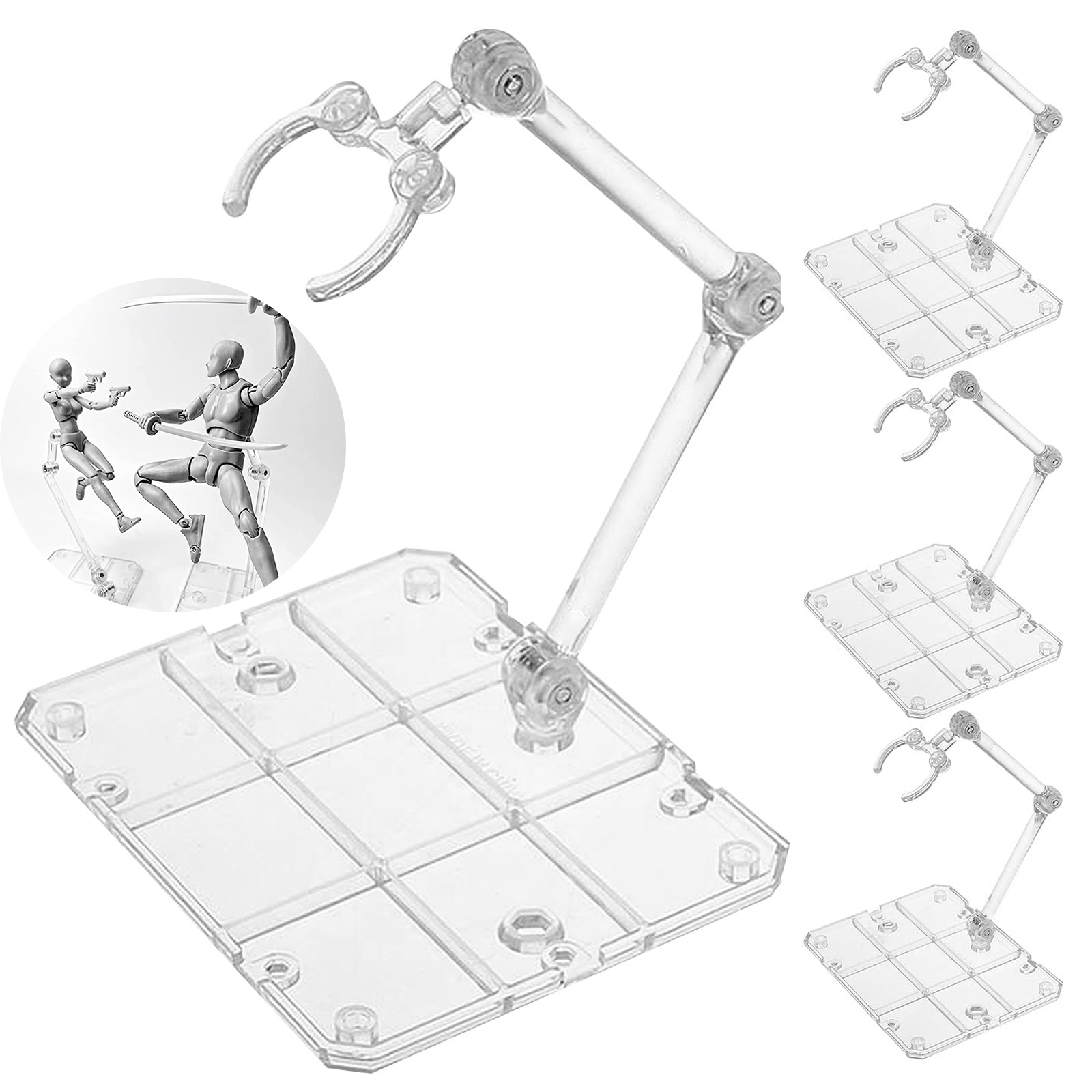 Model Kit Eva - Temizle Aksiyon Figürü Standı, Montaj Aksiyon