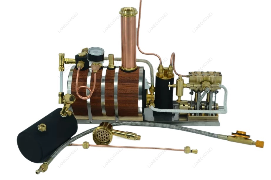 İki Silindirli, Pistonlu Buhar - Model Kit Engine incelemesi ve fiyatı