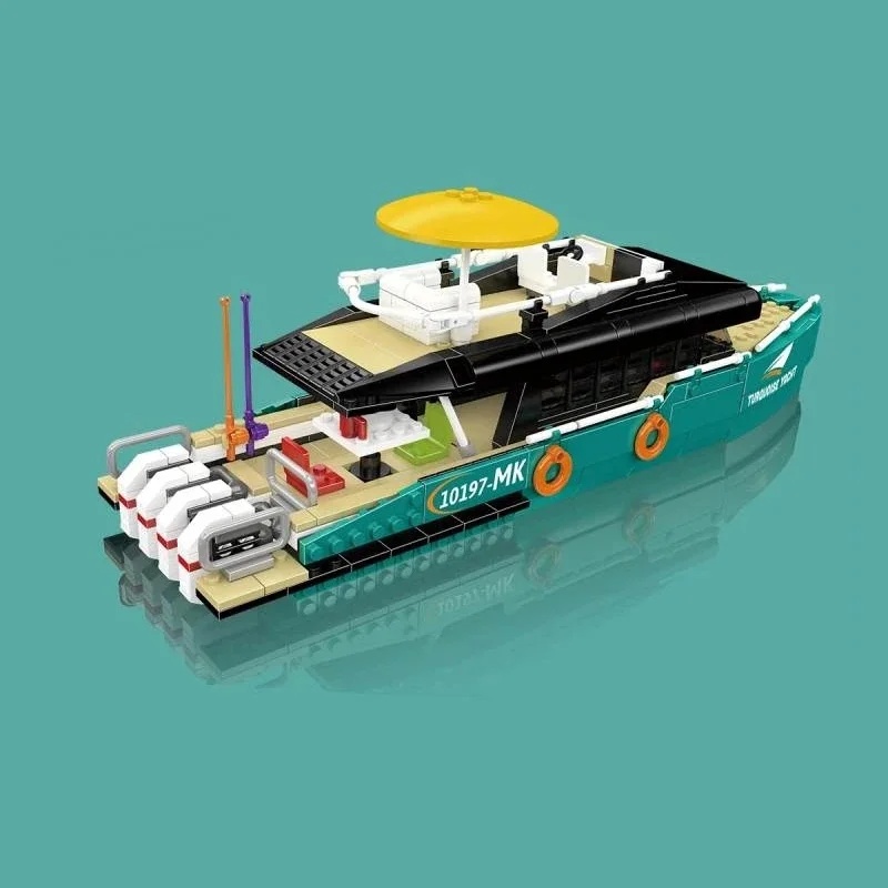 Turkuaz Renkli Lüks Yatlar Yap - Model Kit Yacht incelemesi ve fiyatı