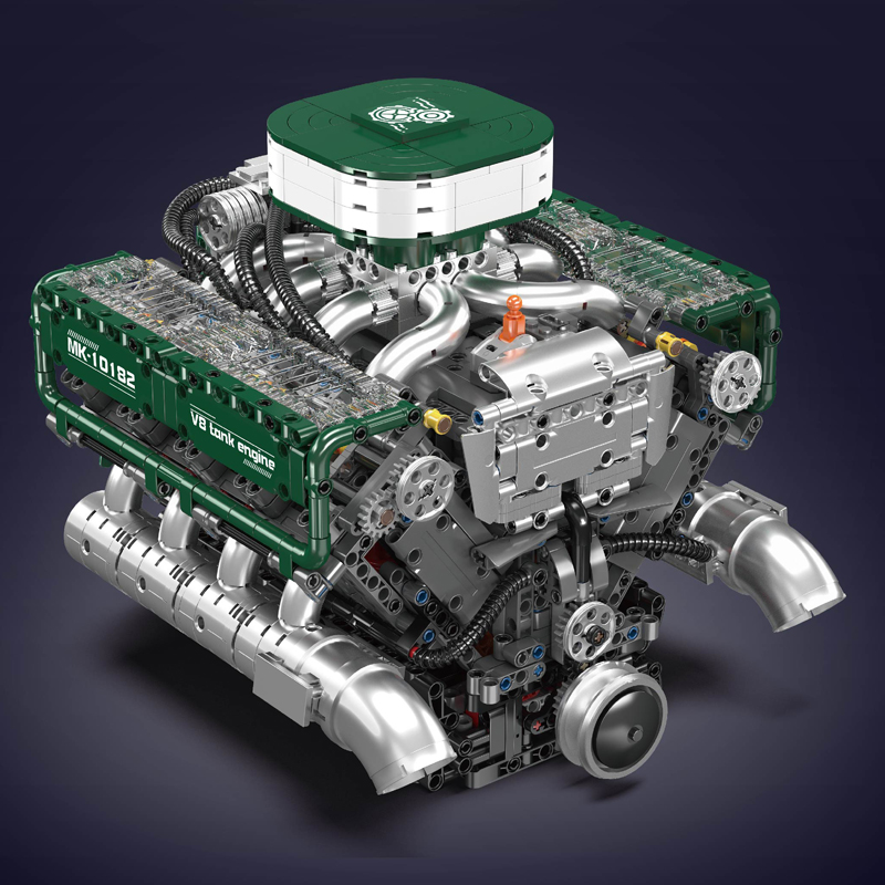 Mould King 10182 Teknik Motor  - Model Kit Engine incelemesi ve fiyatı