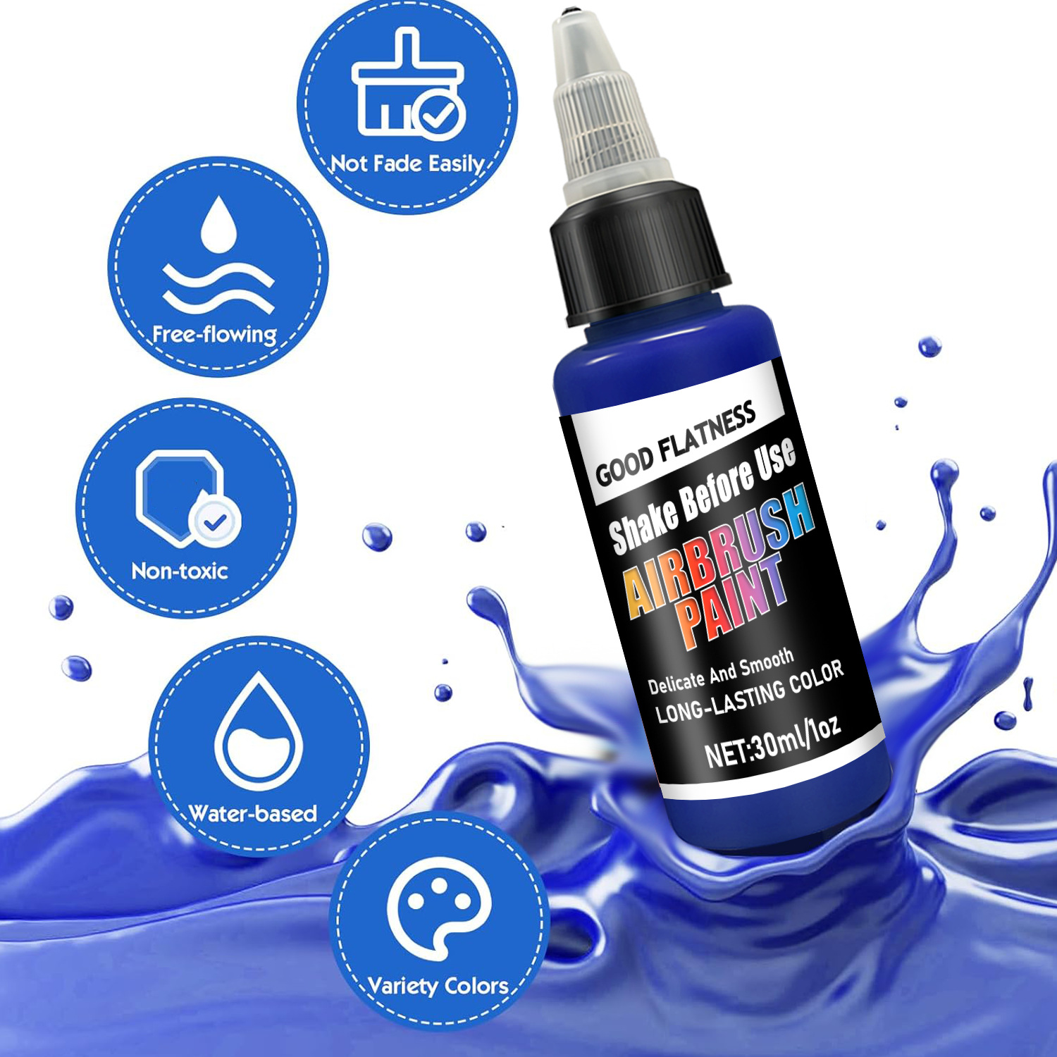 12 Renkli, 30 ml'lik Airbrush  - Paint Model Kit incelemesi ve fiyatı